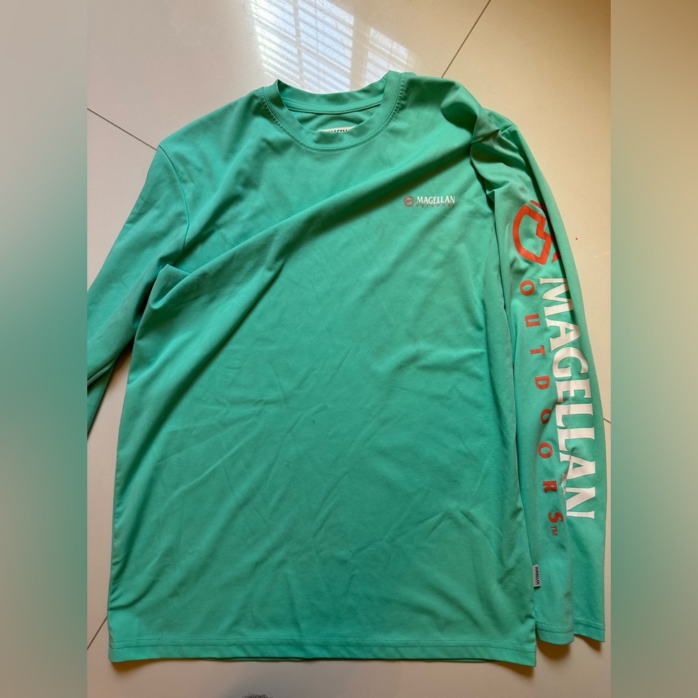 men’s long sleeve magellan shirt small